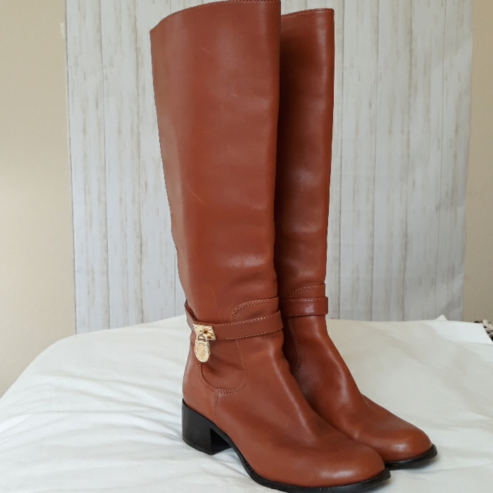 CMichael Kors leather riding boots size 6M